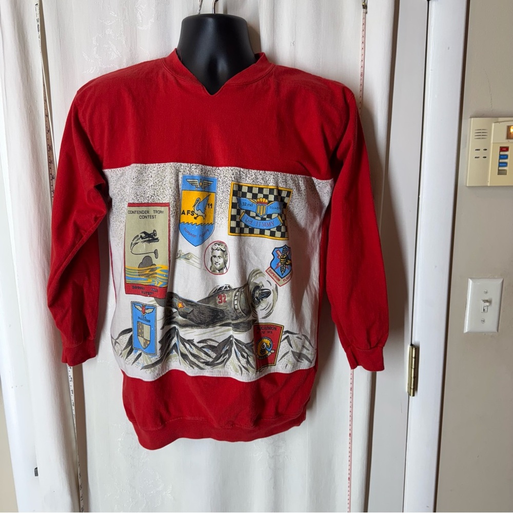 Vintage Synopsis Air Inspired Graphic Pull Over